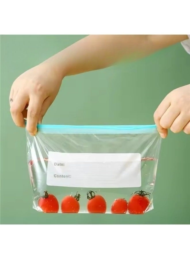 45-Piece Reusable Food Storage Bags Set - Leak-Proof Freezer Bags, BPA-Free PE Material, Double Zipper Organizers for Snacks & Liquids. - Image 3